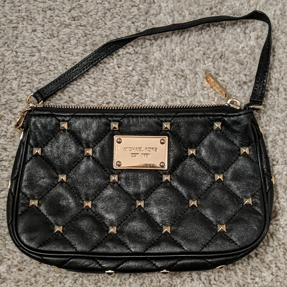 Michael Kors studded wristlet